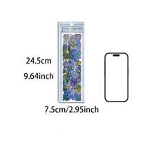 1包裝3入組復古花卉剪貼簿貼紙,用於日誌裝飾、diy手工藝品、節日禮物 - 紅色 - 查看 9