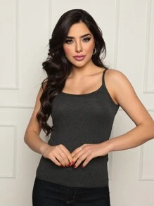 Women Tank Tops & Camis - Dark Grey - View 1