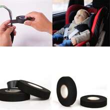 黑色高溫耐燃絨布膠帶,黑色汽車線束膠帶 - 黑色 - 查看 3