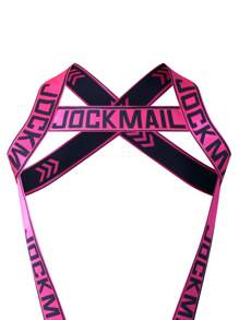 JOCKMAIL Men's Jockstrap & Briefs Combination, Sexy Athletic Underwear With Shoulder Straps - Pink - View 4