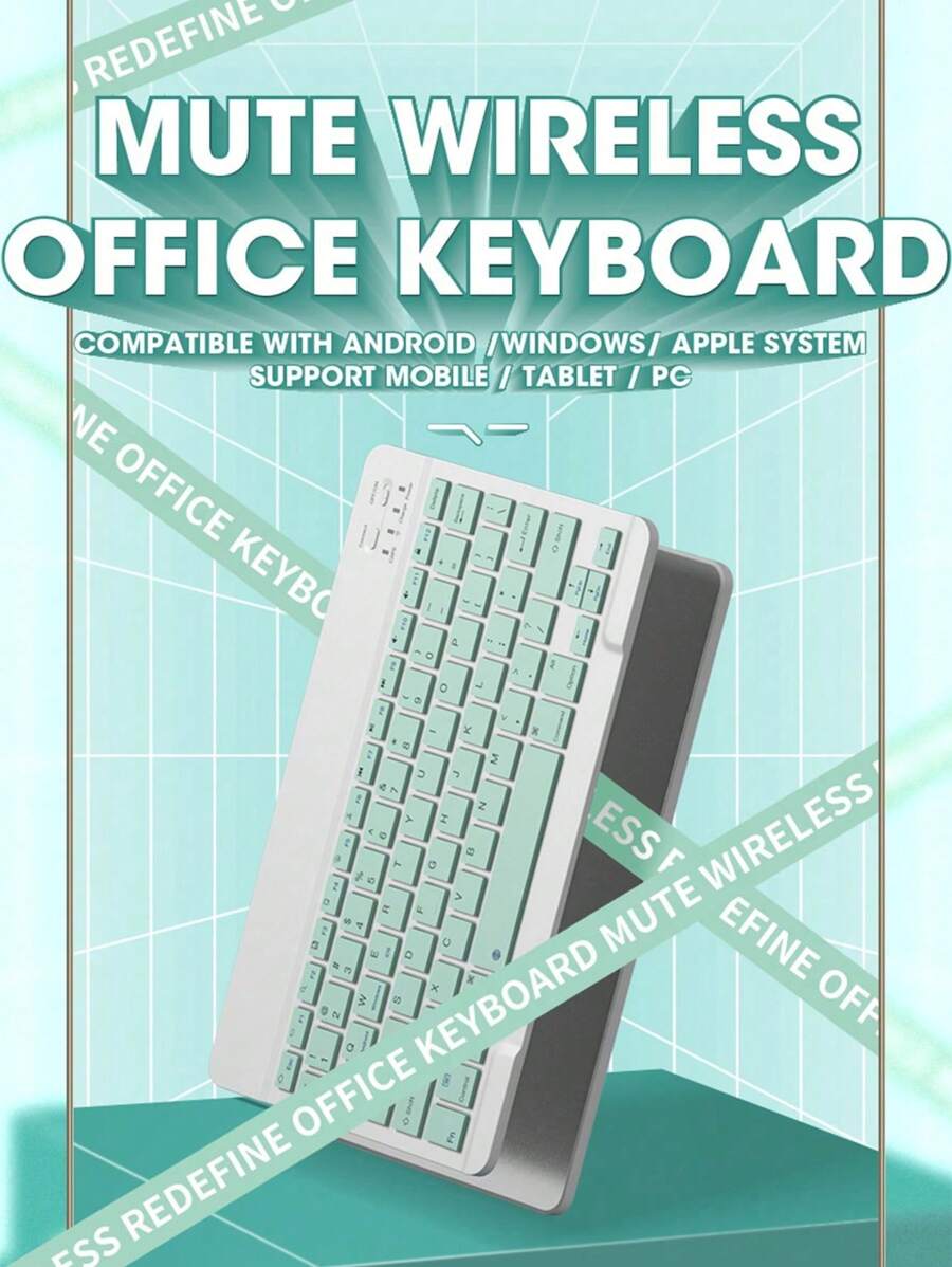 UltraSlim Wireless Keyboard And Mouse Set, Mini Portable,Mute&Thin