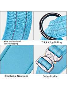 Tactical Dog Collar Set - -Grade Strength For Medium To Large Dogs - Blue - View 5