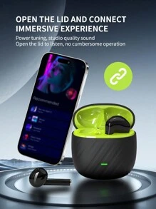 Wireless 5.3 Tws In-Ear Earbuds, Portable Touch Control, Long Battery Life, Compatible With Iphone & Android - Black - View 4