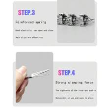 70pcs Stainless Steel Hair Sectioning Clips For Curling, Styling And Salon Haircuts,Hair Tools,Hair Products And Accessories For Barber Salon Beauty Travel Essentials,Back To School,Travel Holiday Essentials,Hair Accessories For Women,Slick Back Brush,Barber Accessories,Hair Dryer,Hair Dryer,Hair, Accessories, Hair Products, Hair Tools, Hair Stuff, Hair Care, Curly Hair Brush, Barber, Barber Accessories, Hairdressing Equipment,Travel Essentials,Hairstyle,Hairdressing,Hair,Travel,Hair Products,Hair Tools,Hair Stuff,Barber,Barber Accessories,Barbershop,Hairdressing Equipment - Grey - View 5