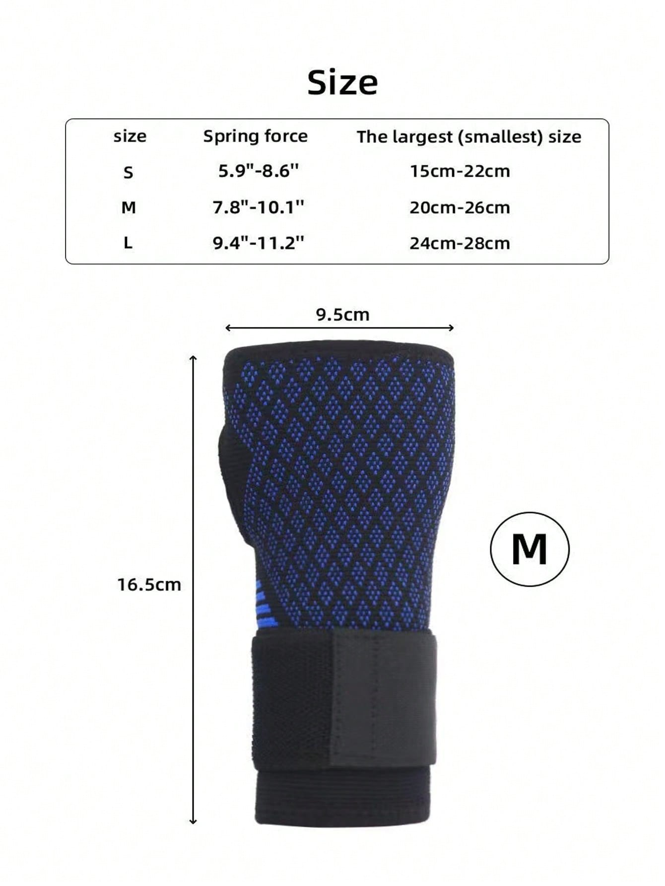 1pc Palm Protector Strap Adjustable Wrap Wrap Wrist Protector Knitted