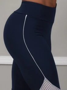 Women Sports Pants - Màu xanh hải quân - Xem 4