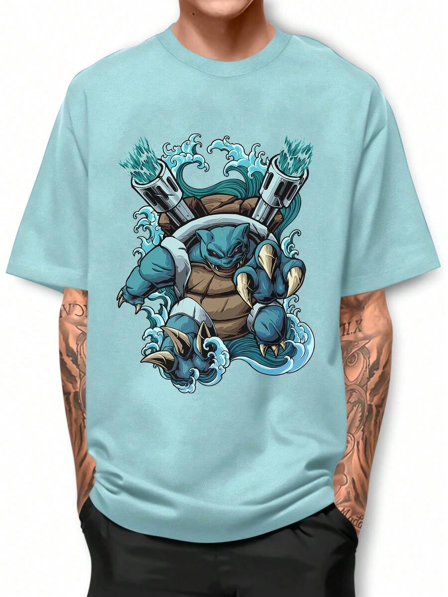 Men T-Shirts - Màu xanh nhạt - Xem 1