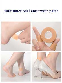 Multi-Functional Anti-Rub Adhesive Tape Foot Protector, Heel Sticker, Ankle Protection, Anti-Scratch Foot Guard For Shoes - Apricot - View 3