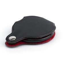 1pc Mini Folding Magnifying Glass Pocket Keychain Magnifier For Reading Books, Newspapers - Black - View 4