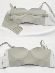 2 件装无钢圈无缝聚拢文胸 无钢圈，内衣 - 彩色 - 查看 5