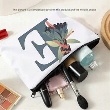 Storage Zipper Cosmetic Bag, Letter Printed Bag, Wallet, Makeup Organizer Bag, Portable Mini Bag, Stationery Bag, Student Stationery Box - Multicolor - View 4