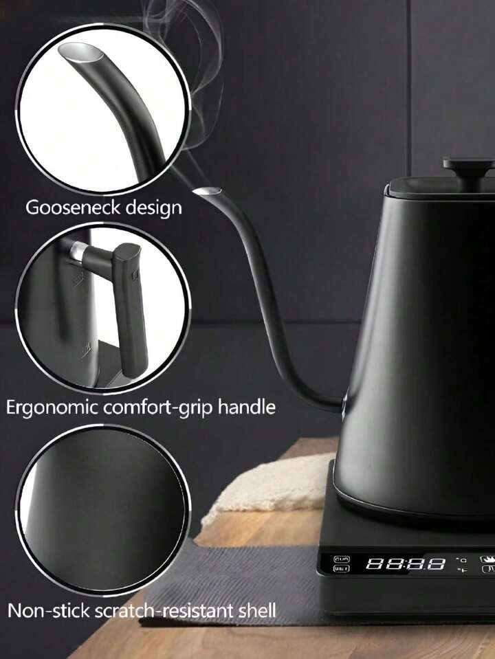 Brutelle ゲージネック式電気ケトル V60コーヒーポット 温度調整