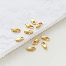 1包10個銅質龍蝦扣,適用於自製手鍊和項鍊 - 保色龍蝦扣 - 查看 1