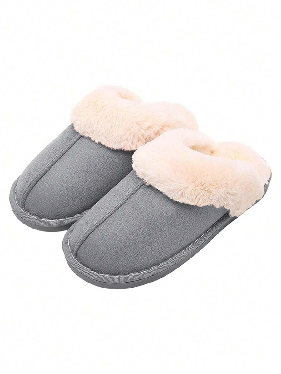 Bluelander Non-Slip Padded Indoor Slippers - Grey - View 1