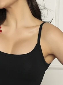 Women Tank Tops & Camis - 黑色 - 查看 3