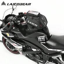 LAICOBEAR Motorcycle Magnet Bag Touch Screen Navigation Motocross Fuel Tank Waterproof Locomotive Rear Seat Bag Rider Motorbike Equipment - Black - View 3