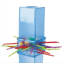 別讓彈珠掉落,家庭聚會,桌上迷你遊戲,益智棒遊戲,可與朋友和家人遊玩 - 藍色 - 查看 8