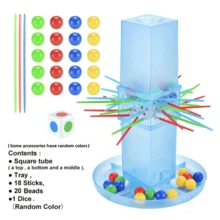 別讓彈珠掉落,家庭聚會,桌上迷你遊戲,益智棒遊戲,可與朋友和家人遊玩 - 藍色 - 查看 2