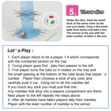 別讓彈珠掉落,家庭聚會,桌上迷你遊戲,益智棒遊戲,可與朋友和家人遊玩 - 藍色 - 查看 6