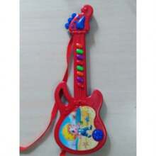Brinquedo guitarra infantil piano e musical para o seu bebê - Vermelho - Visão 2