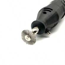 3入組鋼絲輪刷,適用於模具磨床,電動鑽,旋轉工具 - 金色 - 查看 7