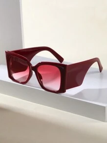 1pc Women's Cat Eye Fashion Glasses With Wide Burgundy Legs & High-End Personality For Fashion Show, Street Snap, Cute Shades Beach Accessories Beach Accessories For Women Glasses Shades Basics Fall Winter Women Outfits Clothes Business Casual Gifts - Nhiều màu - Xem 8