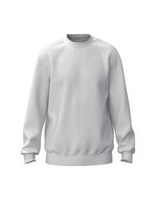 Men's Long Sleeve Fleece High Elasticity Quick-Drying Sports Training Sweatshirt For Winter, Running, Basketball - White - View 1