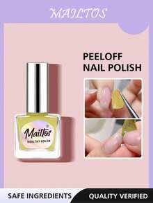 12ml剝落式指甲油,5個顏色可選,能增亮並快速乾燥且持久,不掉色味道清新,易剝離,適合增亮膚色,不需要uv/led燈 - 紅色 - 查看 5