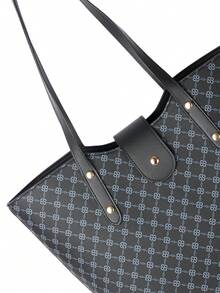 HOVI'S 時尚休閒女士手提包通勤攜帶大容量多功能肩袋手提袋斜跨袋女士手提包聖誕禮物情人節禮物 - 藍色 - 查看 7