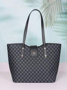 HOVI'S 時尚休閒女士手提包通勤攜帶大容量多功能肩袋手提袋斜跨袋女士手提包聖誕禮物情人節禮物 - 藍色 - 查看 1