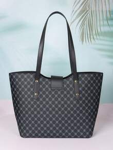 HOVI'S 時尚休閒女士手提包通勤攜帶大容量多功能肩袋手提袋斜跨袋女士手提包聖誕禮物情人節禮物 - 藍色 - 查看 3