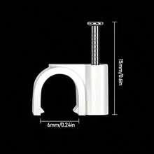 100個白色圓形電纜夾 - 適用於（4/5/6/7/8/10mm）圓形電纜 - 6MM 100 PCS_ - 查看 3