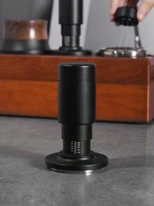 新型咖啡壓粉機,帶雙功能壓粉器和針,恆壓不銹鋼螺紋底座咖啡豆壓壓器 - 黑色 - 查看 4