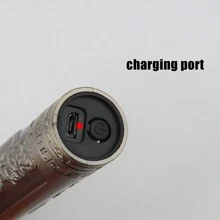 T9 Hair Clipper, Men's Trimmer, Abs Casing, Bronze Color, Dragon Pattern, 0mm Cutting Length - Bronze - View 7