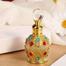 1個15ml復古精油香水瓶,女士禮物,阿拉伯精油分配瓶,復古精油香水瓶,女士禮物,旅行,情人節（不含香水,只有空瓶）閃閃發光的優雅豪華鑽石旅行瓶 - 銀色 - 查看 8