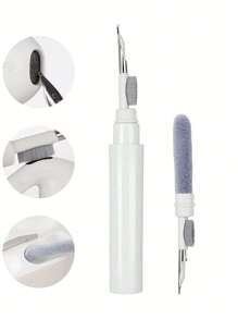 1pc Multifunctional 3-In-1 Headphone Cleaning Pen, Used To Clean The Gaps And Compartments Of Your Headphones To Keep Them Hygienic