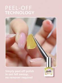 12ml剝落式指甲油,5種顏色,美白,快速乾燥,持久不褪色,無刺激氣味,易剝掉,適合美白膚色,無需uv / Led燈 - 西瓜粉 - 查看 4