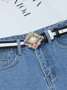 女性腰帶 - 黑色 - 查看 2