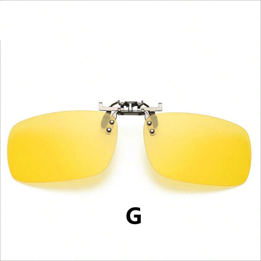 1pc Unisex High Definition Fashion ClipOn Fashion Glasses, Usable Day & Night, For Fishing And