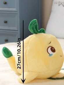 1只超柔軟填充魚玩具,配有創意大眼睛和淚珠,是孩子們可愛的禮物 - 黃色 - 查看 2