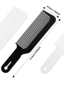 1pc Barber Combs, 8.6 Inch Clipper Combs Flat Top Clipper Combs Barber Blending Comb Heat Resistant Hair Cutting Combs For Clipper-Cuts And Flattops - Multicolor - View 3