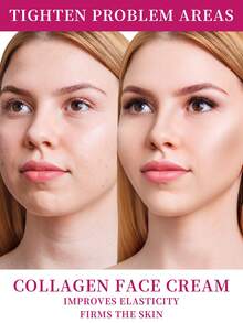 Anti-Aging Collagen Face Cream For Women: Deep Moisturizing, Non-Greasy Formula - White - View 3
