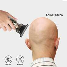 T9 Skull Printed Fast Charge Hair Clipper With Colorful Comb, Usb Rechargeable Electric Hair Trimmer For Home Use, Suitable For Men Trimming Hair, Beard, Etc. (Accessories Color Random) - White - View 3