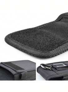 Mobile Phone Vertical Plus Case Phone Bag Belt Pocket Fanny Pack,Belt Bag,Bum Bag, Cell Phone Holder Hiking Nylon Man Valentines Gift Belt Pouch Pouch For Phone For Outdoor Waterproof  Solid Color - Black - View 6