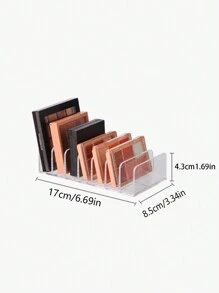 Organizador de paleta de sombras de ojos, organizador de paleta de maquillaje dividido acrílico, regalo para niñas y mujeres, decoración de habitación, hogar, dormitorio, baño, casa, habitación rosa, sala de estar, artículos de viaje, bolsa de regalo, regalos para mamá, papá, hombres, amigos, maestro, cumpleaños, boda, escritorio, estanterías, accesorios, cajas de regalo, regalo divertido, almacenamiento