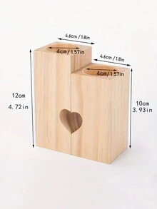 1入木製燭台,作為領養女兒的母親送禮,非常適合房間裝飾,攝影道具,約會氛圍裝飾,咖啡桌/客廳裝飾,婚禮/生日派對裝飾（不含蠟燭） - 彩色 - 查看 2