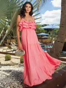 Women Dresses - Màu Hồng baby - Xem 2