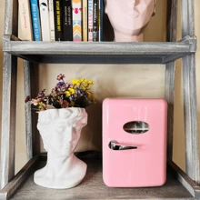 Mini Refrigerator/Fridge Frigobar 4 Liters Kitchen Car Office Cosmetic - Pink - View 1