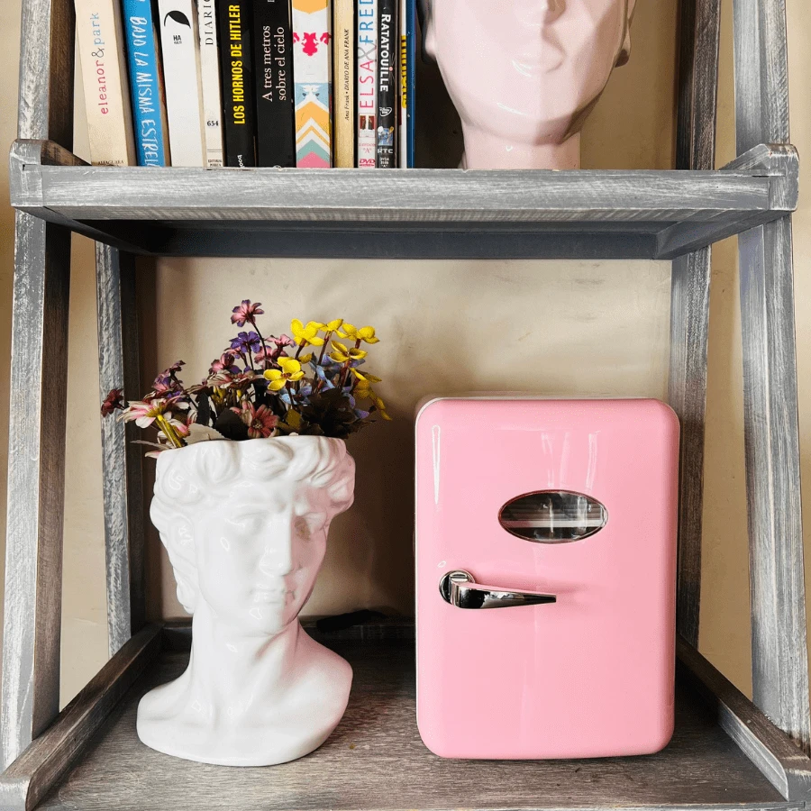Mini Refrigerator/Fridge Frigobar 4 Liters Kitchen Car Office Cosmetic - Pink - View 1