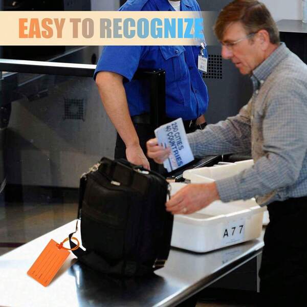 Pvc Luggage Tag Insert Card Soft Rubber Clear Hang Tag Checked Baggage